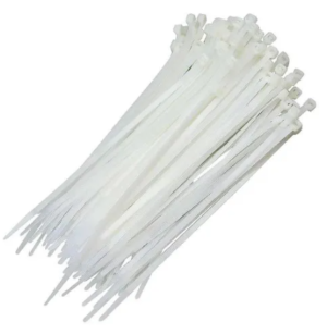 ABRAÇADEIRA NYLON 25CM BRANCA (100UNDS) NAZDA
