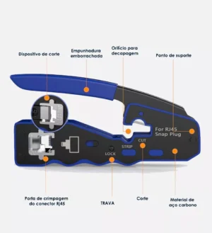 ALICATE DE CRIMPAR RJ45 3 EM 1 SHORELINE - Image 2