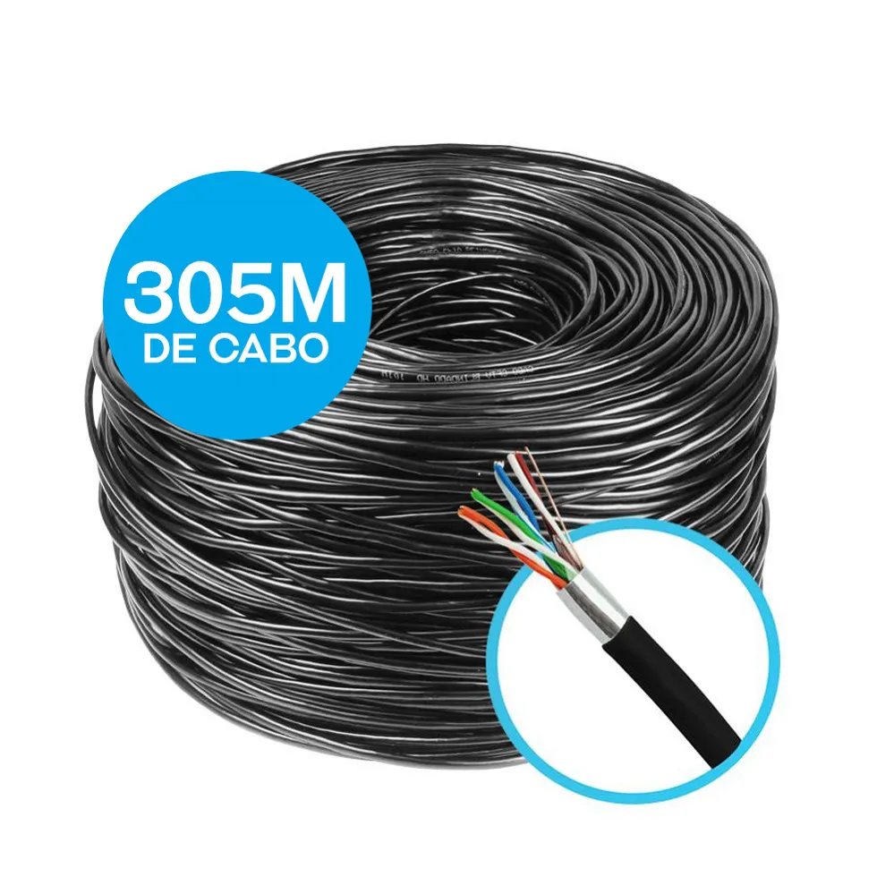 CABO DE CFTV 2 PARES PRETO 305MT INFINITY CABOS